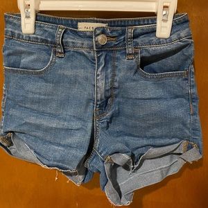 pacsun high rise super stretch shorts